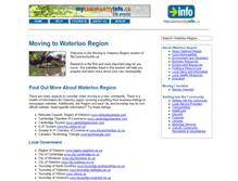 Tablet Screenshot of movingtowaterlooregion.ca